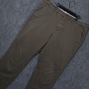 Perk Pants Mens 38x34 Brown Slim‎ Chino Stretch Tapered Casual Canvas Everyday